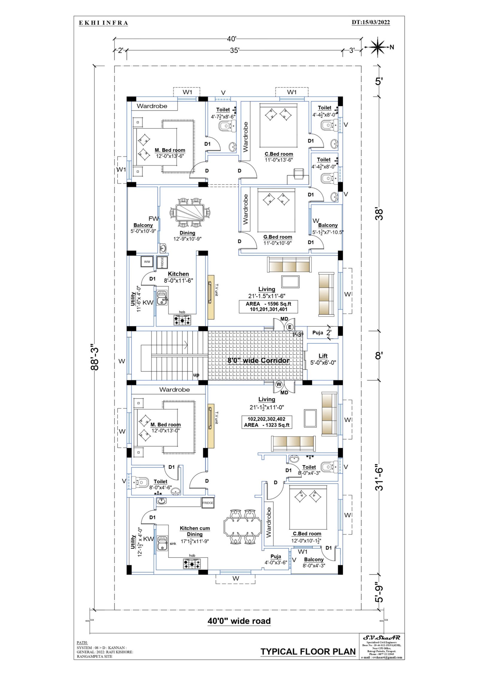 TYPICAL FLOOR PLAN - EKHI ALORA